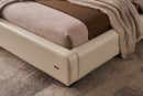 Mason Ivory Upholstered Leather Bedroom