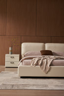 Mason Ivory Upholstered Leather Bedroom