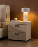 Mason Ivory Upholstered Leather Bedroom