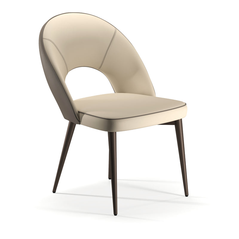 Modena Beige Two Tone Dining Chair