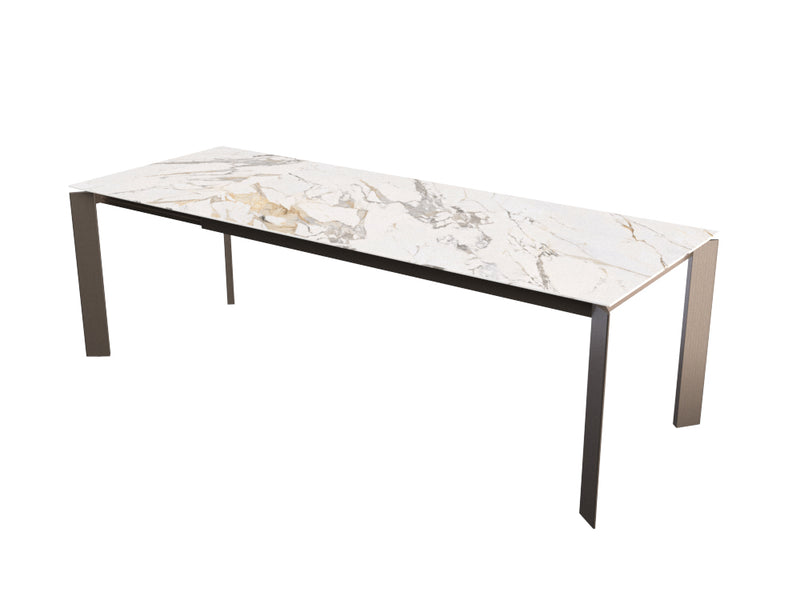 Torino Ceramic Dining table with Riano Beige Chairs