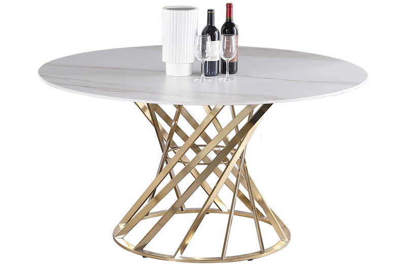 Tracy Round Dining Table White