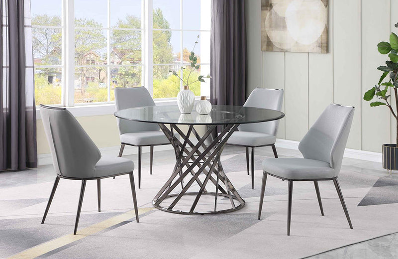 Tracy Round Dining Table 48 White