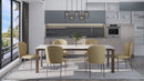 Torino Ceramic Dining table with Riano Beige Chairs