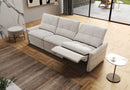 VIVIANA FABRIC SOFA WITH 3 POWER RECLINERS