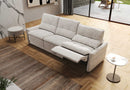 VIVIANA FABRIC SOFA WITH 3 POWER RECLINERS