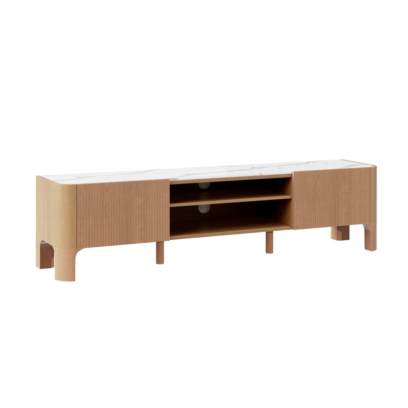 Whitney TV Stand with Marble Top