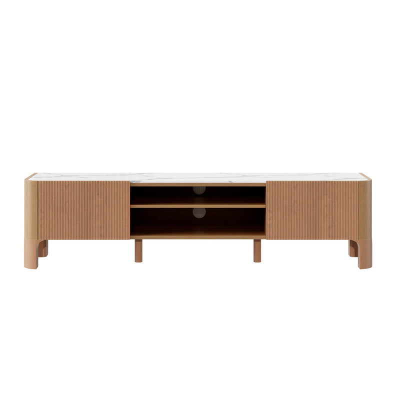 Whitney TV Stand with Marble Top