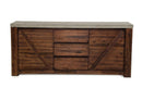 Revok Modern Concrete & Acacia Buffet