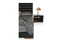 Nova Domus Romeo Italian Modern Black & Rosegold Bedroom Set