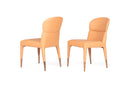 Modrest Ogden Modern Peach & Rosegold Dining Chair (Set of 2)