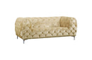 Acker Beige Love Seat