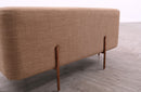 Divani Casa Adler Modern Brown Fabric Ottoman