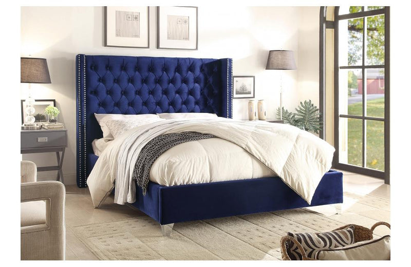 Cacia Navy Bed
