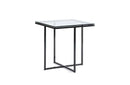 Jon Square End Table Clear Glass