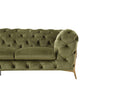 Athena Modern Green Fabric Sofa Set