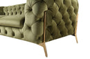 Athena Modern Green Fabric Sofa Set