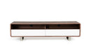 Modrest Avis Modern Walnut & White TV Stand