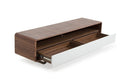 Modrest Avis Modern Walnut & White TV Stand