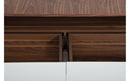 Modrest Avis Modern Walnut & White TV Stand