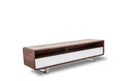 Modrest Avis Modern Walnut & White TV Stand