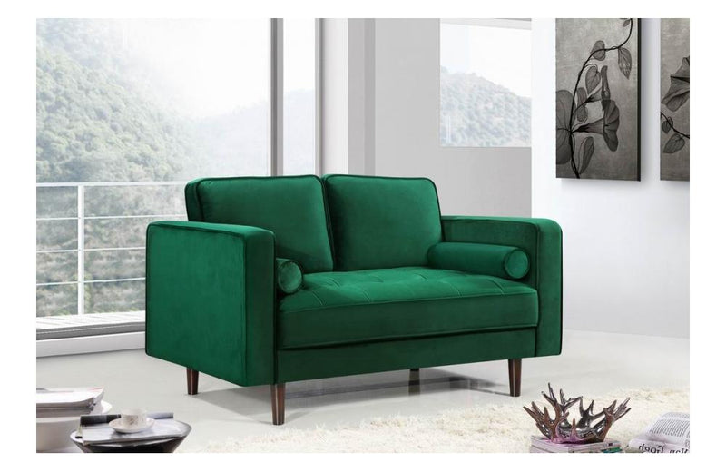 Alfreda Green Love Seat