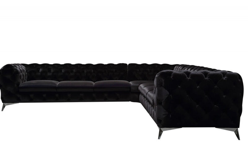 Divani Casa Delilah Modern Fabric Sectional Sofa