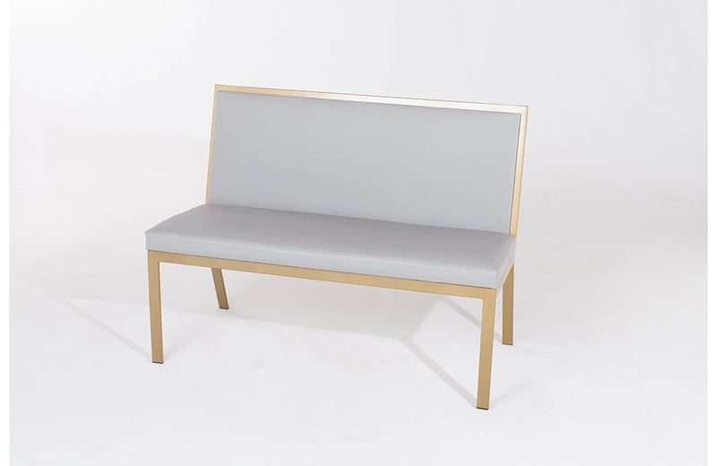 Luca Bench Upholstered Back No Arms