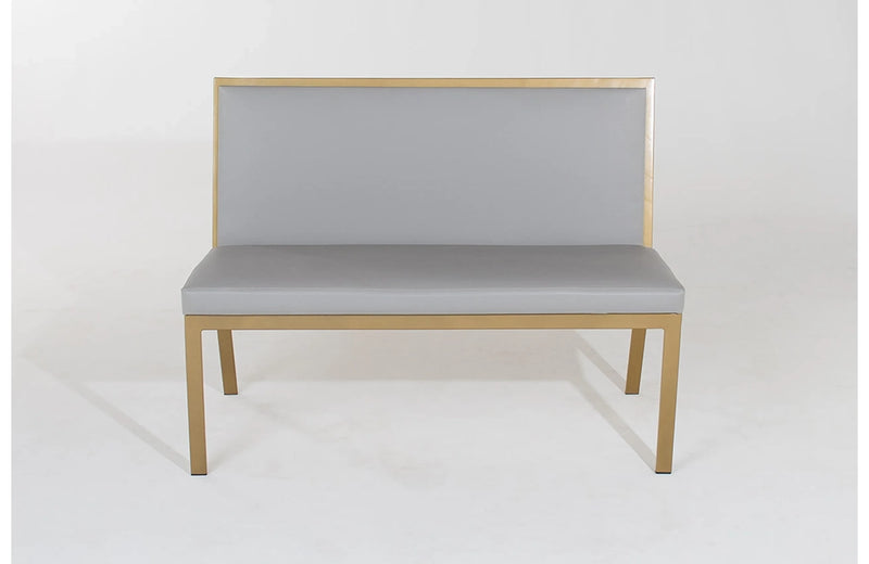 Luca Bench Upholstered Back No Arms