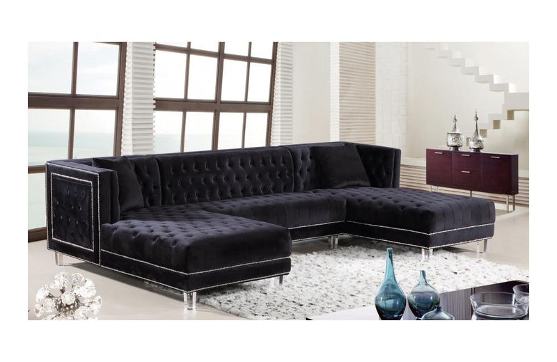 Barden Black Sectional Sofa