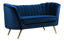 Alura Navy Love Seat