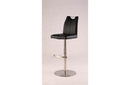 Claire Contemporary Handle Back Adjustable Stool Black
