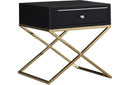 Fabienne Black Gold Nightstand