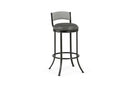Monaco Swivel Barstool with Upholstered Back