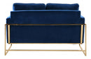 Sky Navy Love Seat