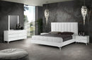 Nova Domus Angela Italian Modern White Eco Leather Bed