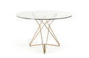 Ashland Modern Glass Round Dining Table