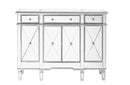 Modern 3 Drawer 4 Door Buffet Silver