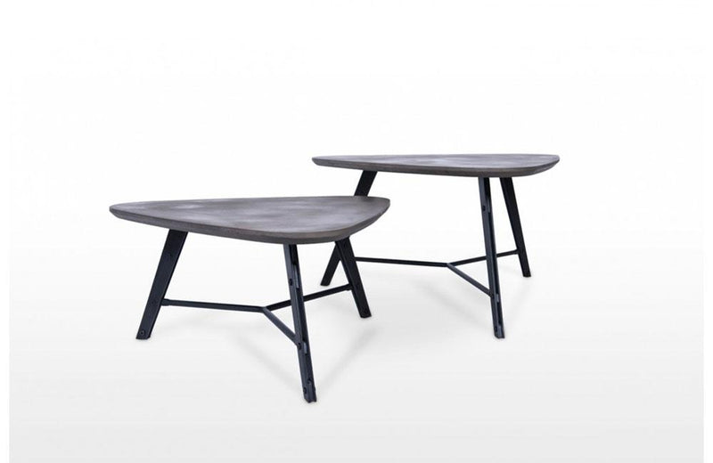 Fekner Modern Concrete Coffee Table Set