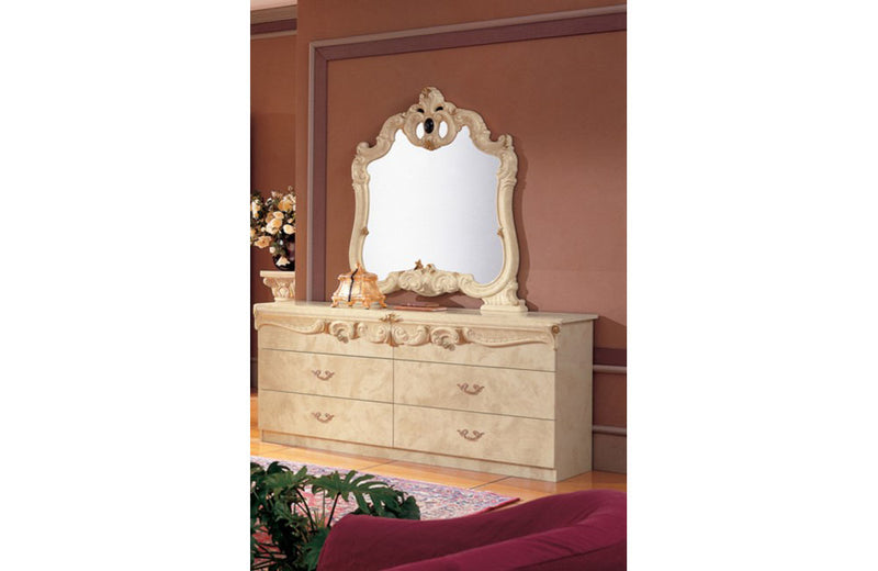 Barocco Ivory Double Dresser