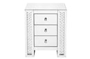 Crystal three drawers Bedside Table