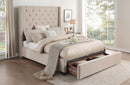 Zenna Beige Storage Bed