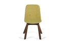 Laken Modern Green Tea & Walnut Dining Chair