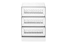 Modern Crystal 3 Drawers Nightstand