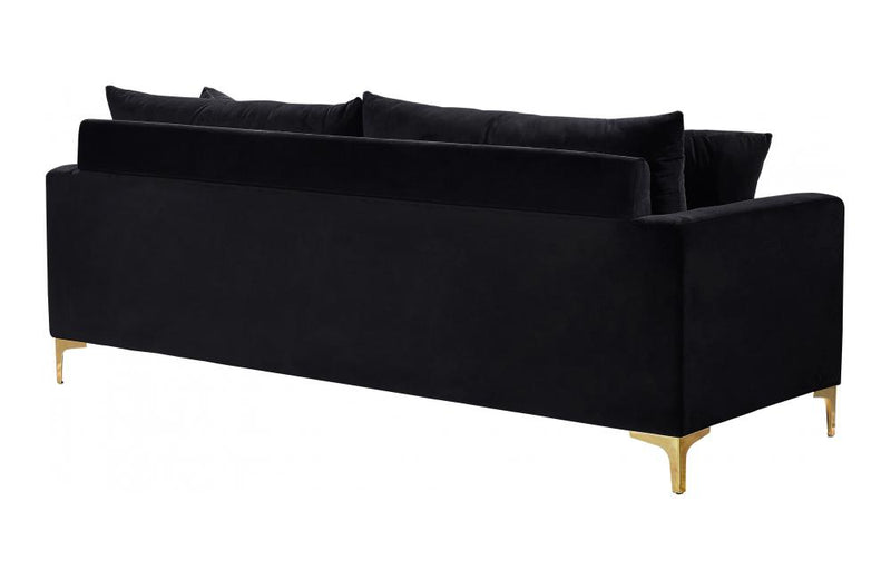 Dottie Gold Black sofa