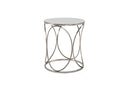 Helena End Table Tall Metal Glass