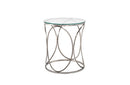 Helena End Table Tall Clear Glass