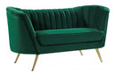Alura Green Love Seat