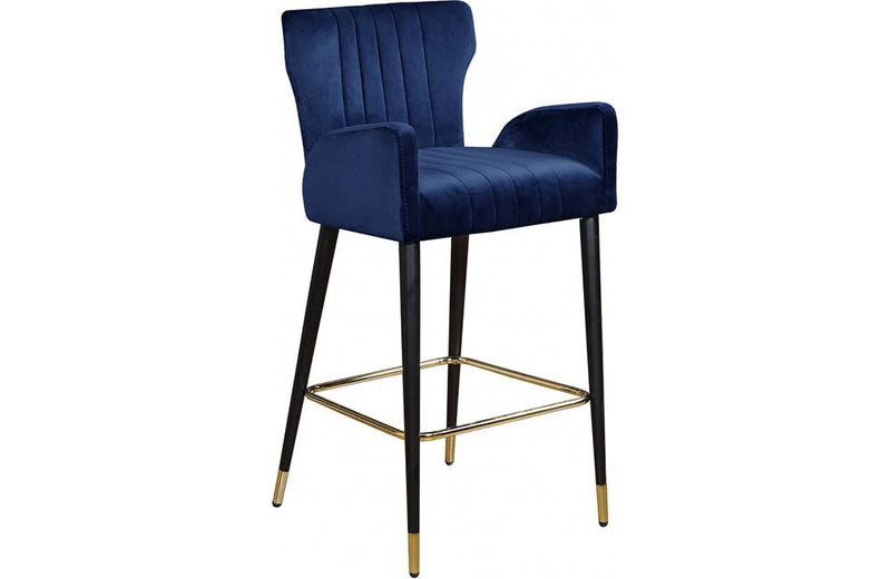 Bacchus Navy Bar Stool