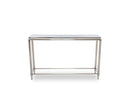 Modrest Agar Modern Glass & Stainless Steel Console Table
